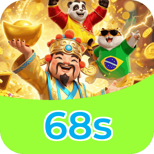 Interface do aplicativo 68s mostrando jogos disponíveis no iOS e Android